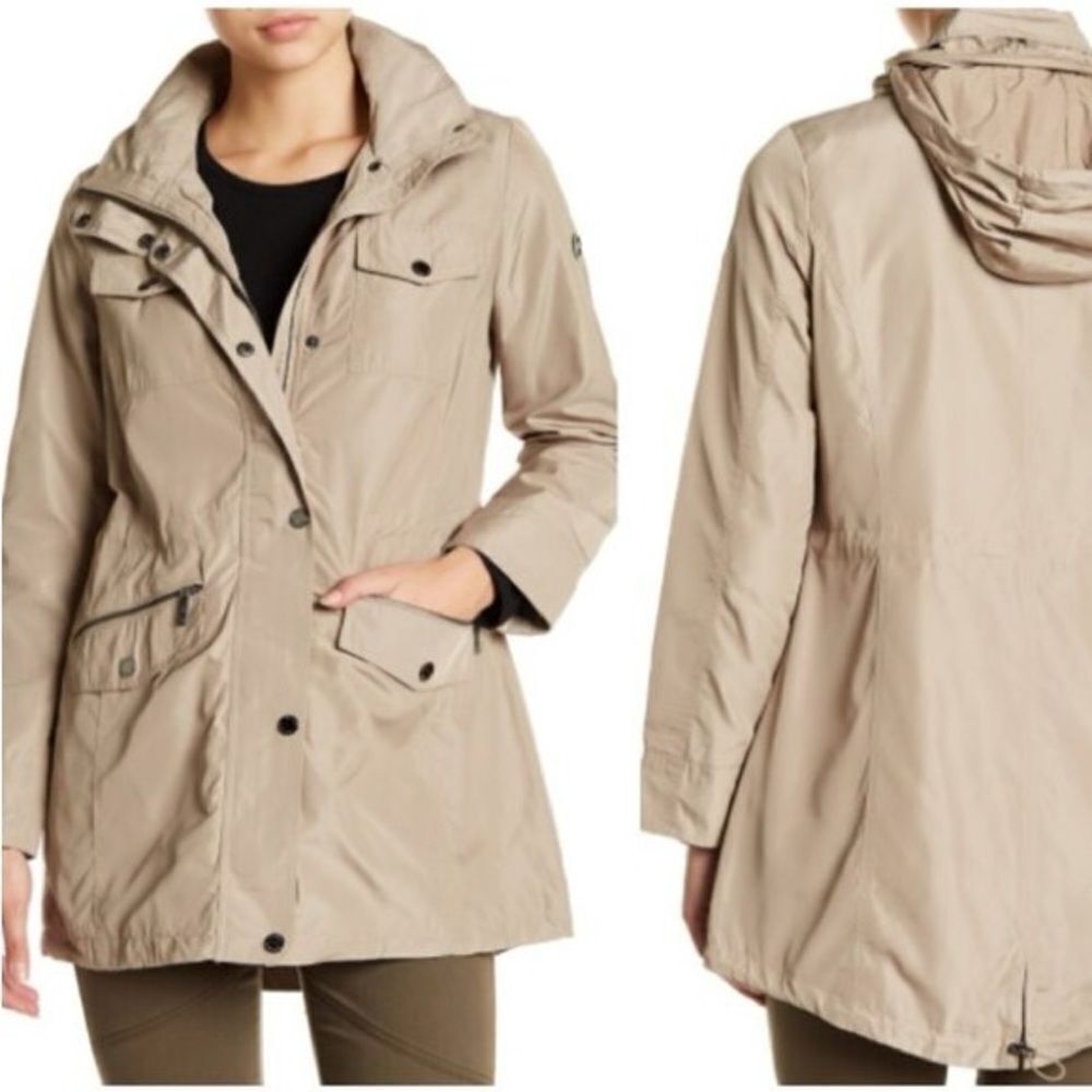 Michael Kors Hooded Anorak Jacket Coat Size L
